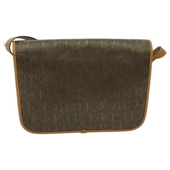 GUCCI Shoulder Bag Canvas Leather Brown Gold Auth ep6137 - Picture 10 of 16